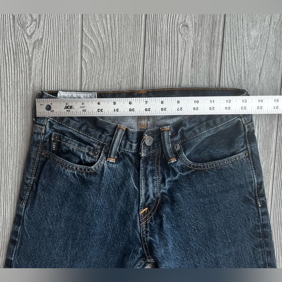 100% Cotton Abercrombie Kids Boys Straight Jeans Dark Wash Size 14 - Picture 7 of 10